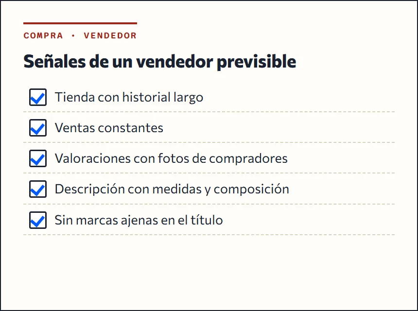 Señales para elegir vendedor en Taobao o Weidian: antigüedad de la tienda, ventas, valoraciones con fotos y descripción completa
